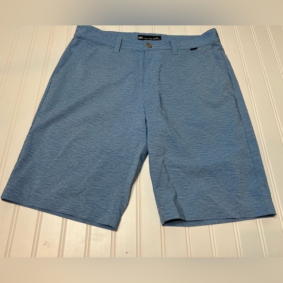 Travis Mathew Shorts Mens 32 Blue Performance Hybrid Stretch Golf. 493 - Picture 1 of 3